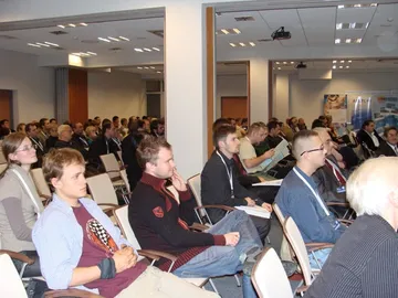Uczestnicy Trzeciej Szkoły Energetyki Jądrowej na sali konferencyjnej